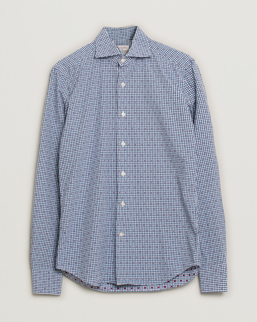 Mies | Kauluspaidat | Pre-owned | Ghirardelli Small Check Cut Away Shirt Blue 39