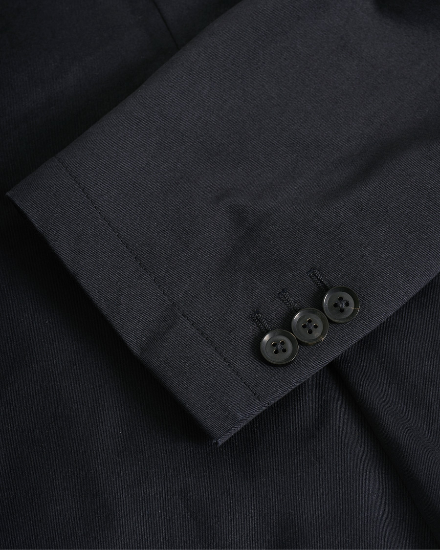 Mies | Pre-owned Pikkutakit | Pre-owned | Berg&Berg Cotton Blazer Navy 48