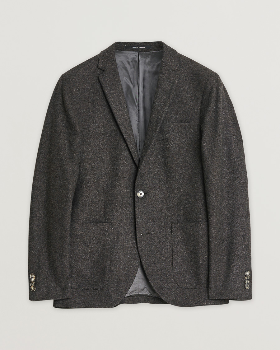 Mies | Pre-owned Pikkutakit | Pre-owned | Tiger of Sweden Wool Flannel Blazer Brown 46