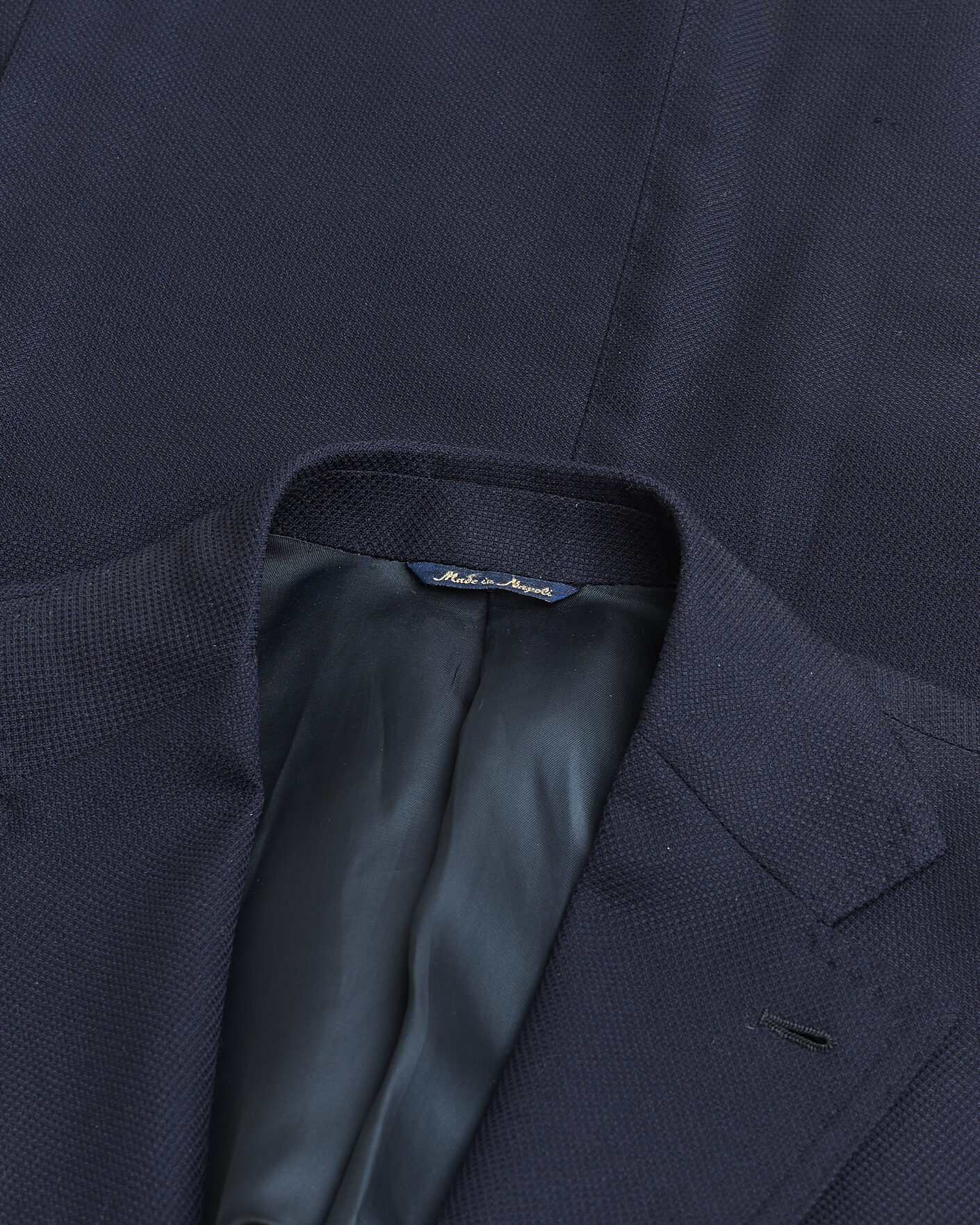 Mies | Pre-owned Pikkutakit | Pre-owned | Gabo Napoli Navy Hopsack Wool Blazer 50