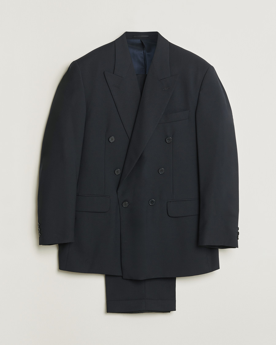 Mies | Pre-owned Puvut | Pre-owned | Oscar Jacobson Vintage Wool Suit Navy 50