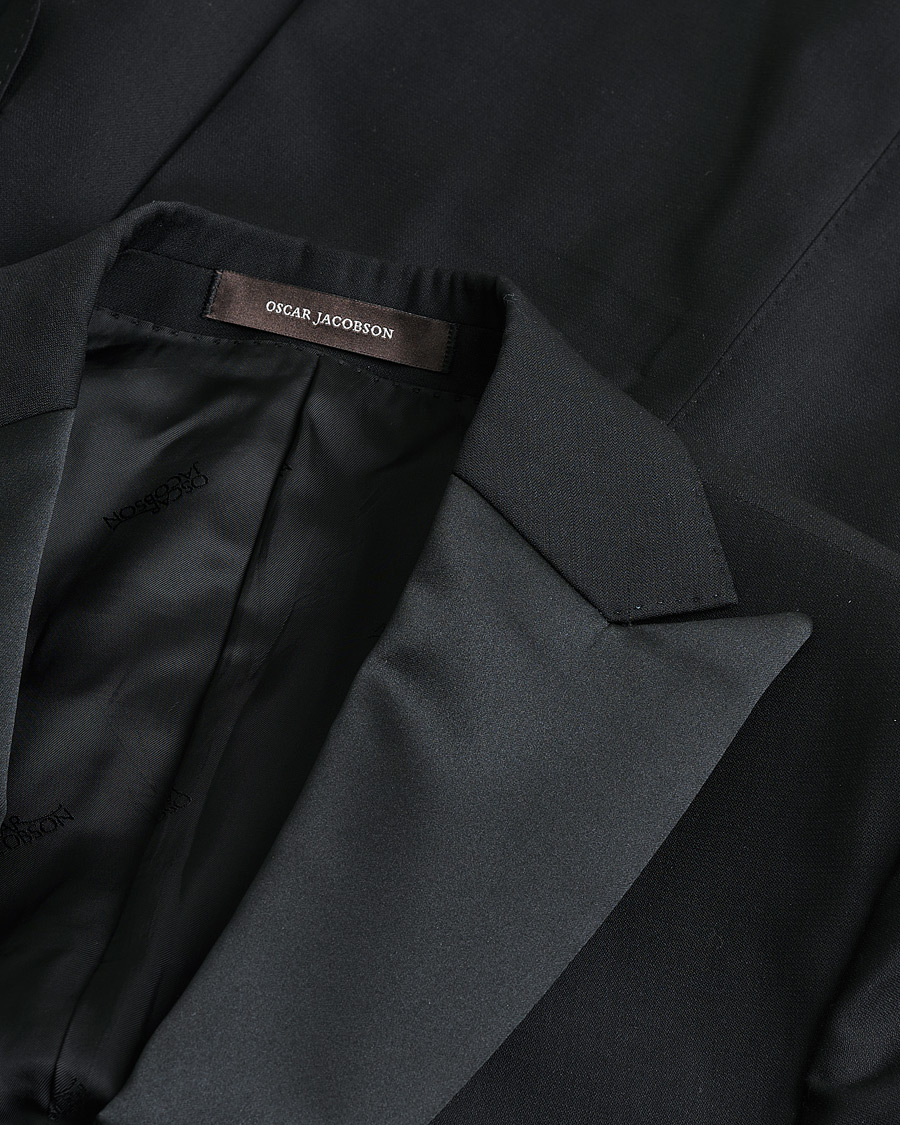 Mies | Oscar Jacobson Elder & Denz Wool Tuxedo Black 46 | Pre-owned | Oscar Jacobson Elder & Denz Wool Tuxedo Black 46