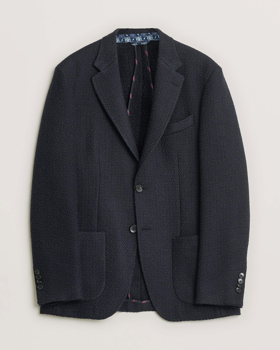 Mies | Pre-owned Pikkutakit | Pre-owned | Etro Jacquard Jersey Blazer Navy 52