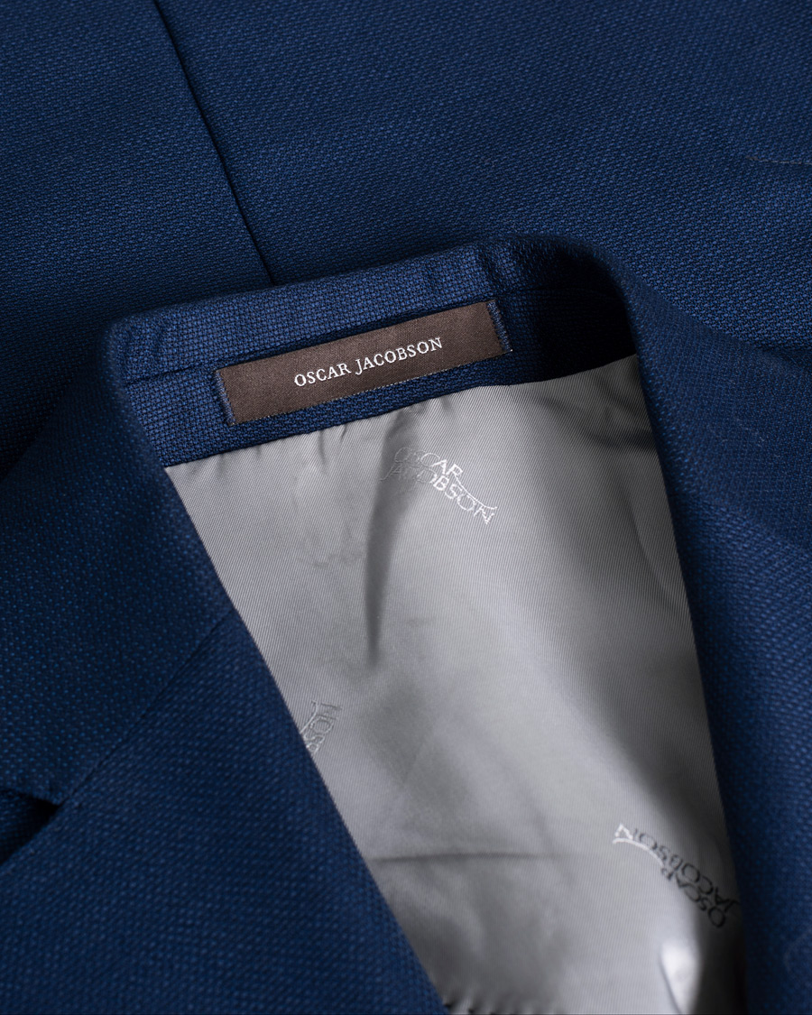 Mies | Pikkutakit | Pre-owned | Oscar Jacobson Egel Hopsack Wool Blazer Blue 48