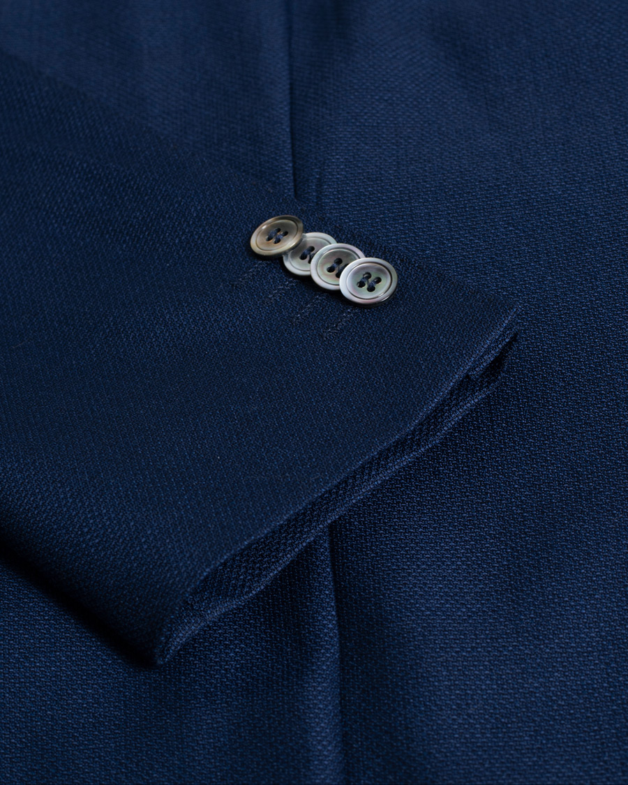 Mies | Pikkutakit | Pre-owned | Oscar Jacobson Egel Hopsack Wool Blazer Blue 48