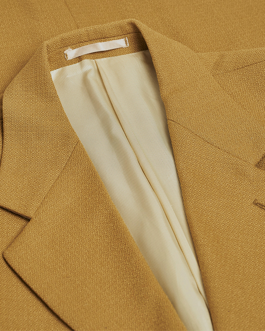 Mies | Pre-owned Pikkutakit | Pre-owned | Oscar Jacobson Vintage Wool Blazer Mustard 50