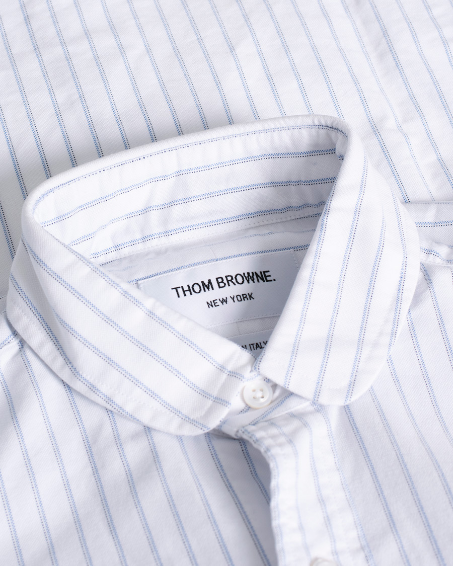 Mies | Kauluspaidat | Pre-owned | Thom Browne Oxford Pinstripe Shirt Light Blue
