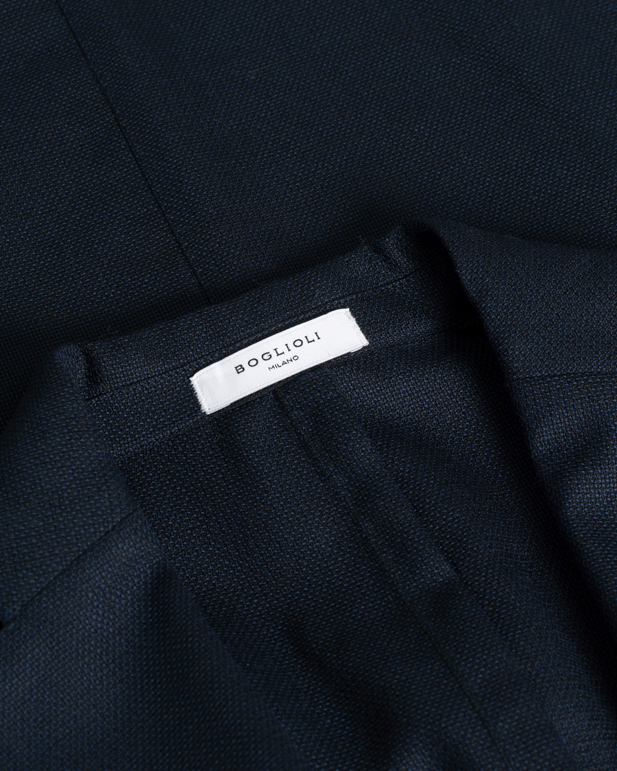 Mies | Pikkutakit | Pre-owned | Boglioli K Jacket Wool Hopsack Blazer Navy