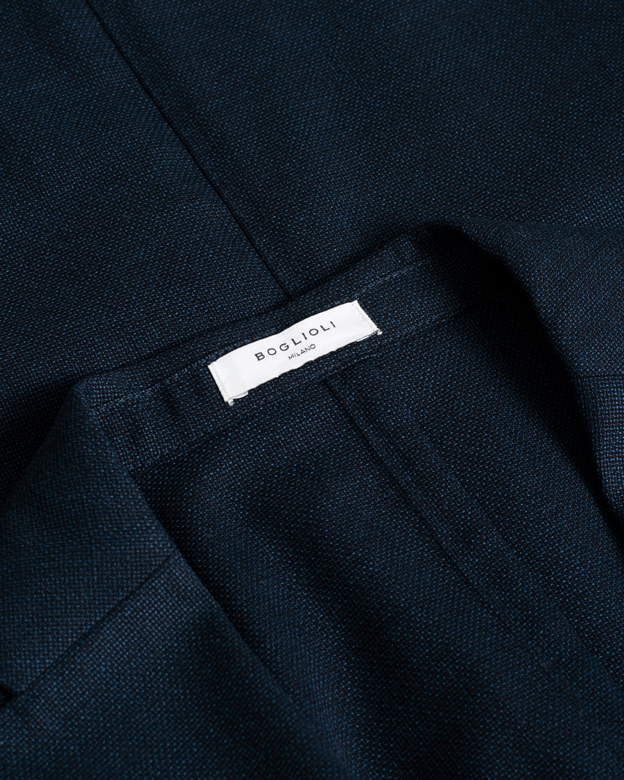 Mies | Pikkutakit | Pre-owned | Boglioli K Jacket Wool Hopsack Blazer Navy