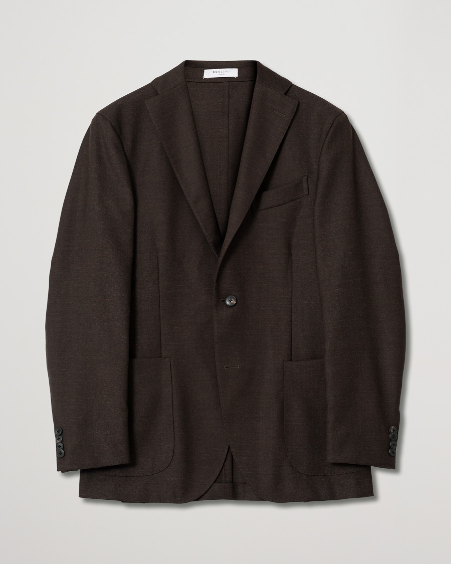 Mies | Pikkutakit | Pre-owned | Boglioli K Jacket Wool Mohair Blazer Brown 46