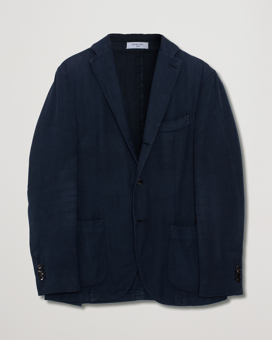 Mies | Pikkutakit | Pre-owned | K Jacket Herringbone Blazer Navy 48