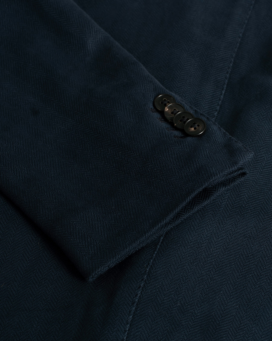 Mies | Pikkutakit | Pre-owned | K Jacket Herringbone Blazer Navy 48