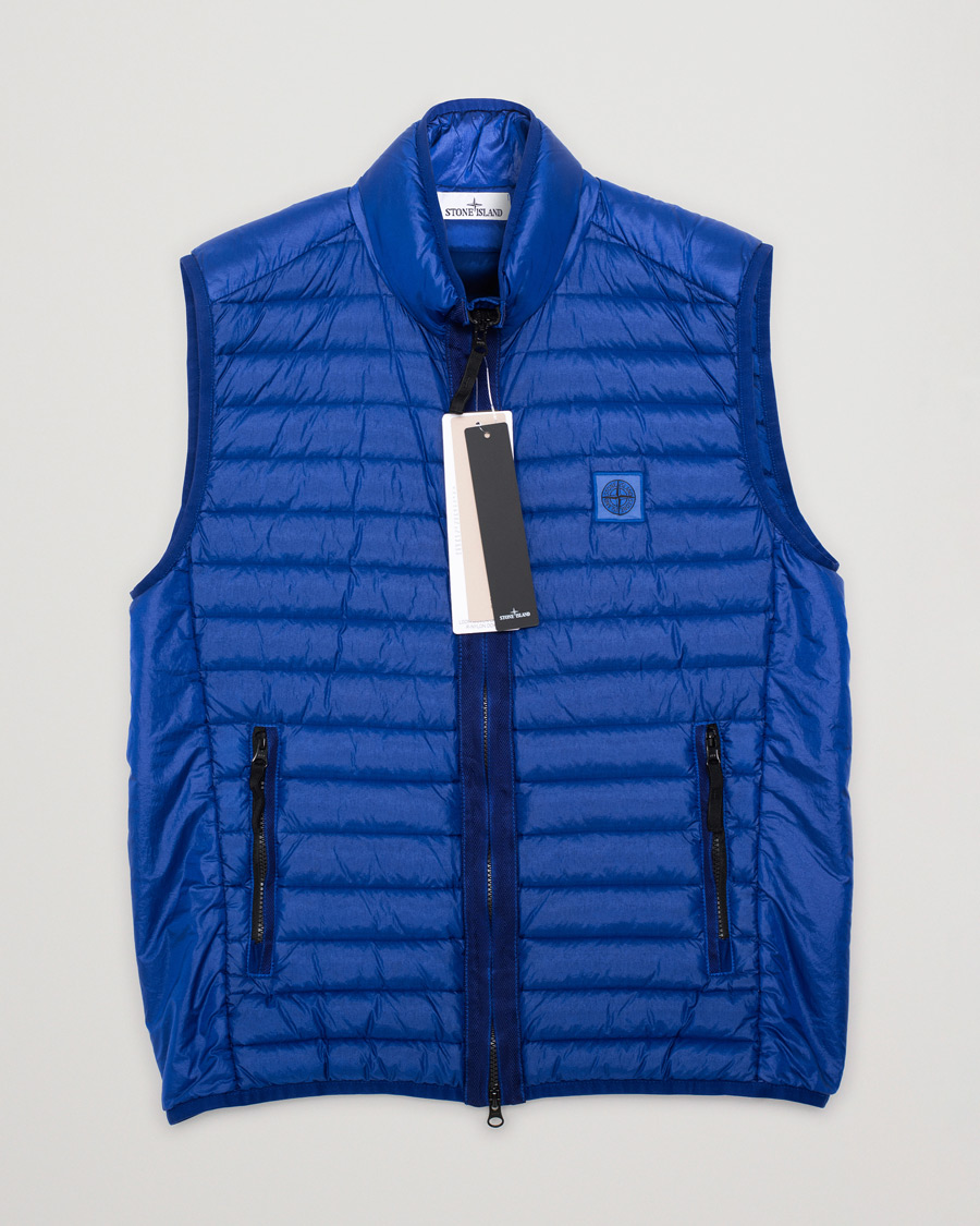 Mies | Takit | Pre-owned | Stone Island Recycled Nylon Down-TC Vest Bright Blue