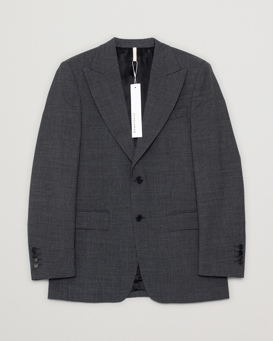 Mies | Pikkutakit | Pre-owned | Sunflower Single Breasted Wool Blazer Antracite