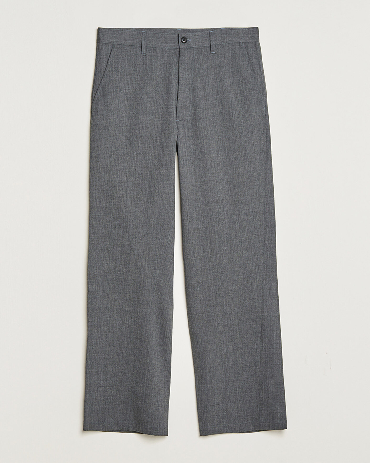 Mies | Pre-owned Housut | Pre-owned | Sunflower Wide Twist Wool Trousers Grey Melange 48