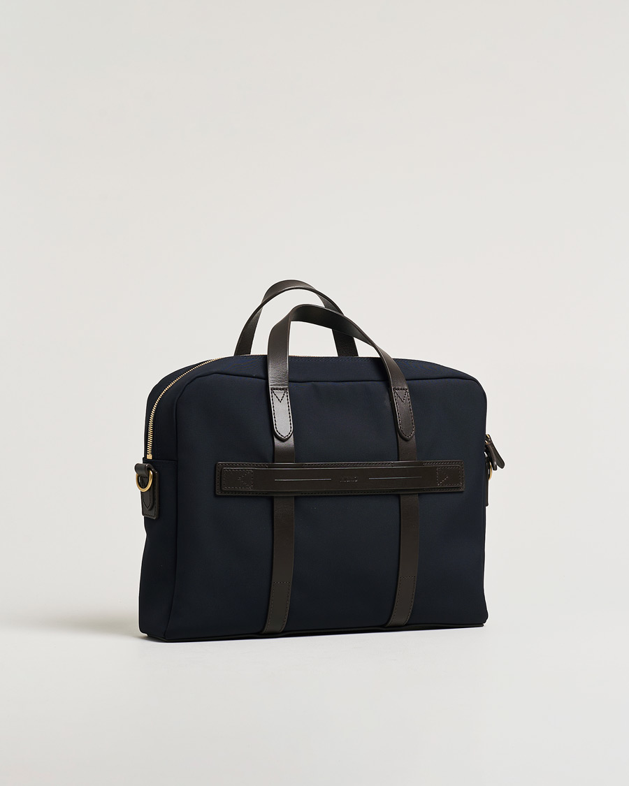 Mies | Mismo M/S Aspire Briefcase Navy/Dark Brown | Pre-owned | Mismo M/S Aspire Briefcase Navy/Dark Brown