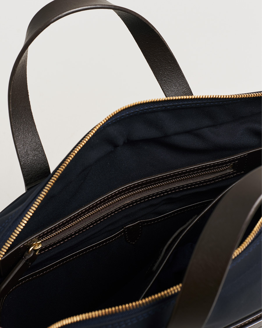 Mies | Mismo M/S Aspire Briefcase Navy/Dark Brown | Pre-owned | Mismo M/S Aspire Briefcase Navy/Dark Brown