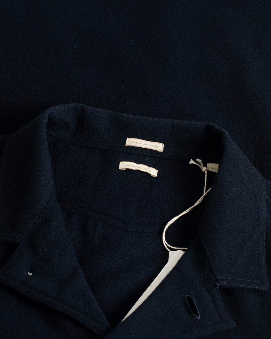 Mies | Takit | Pre-owned | Massimo Alba Florida Wool, Silk & Cashmere Shirt Jacket Navy M