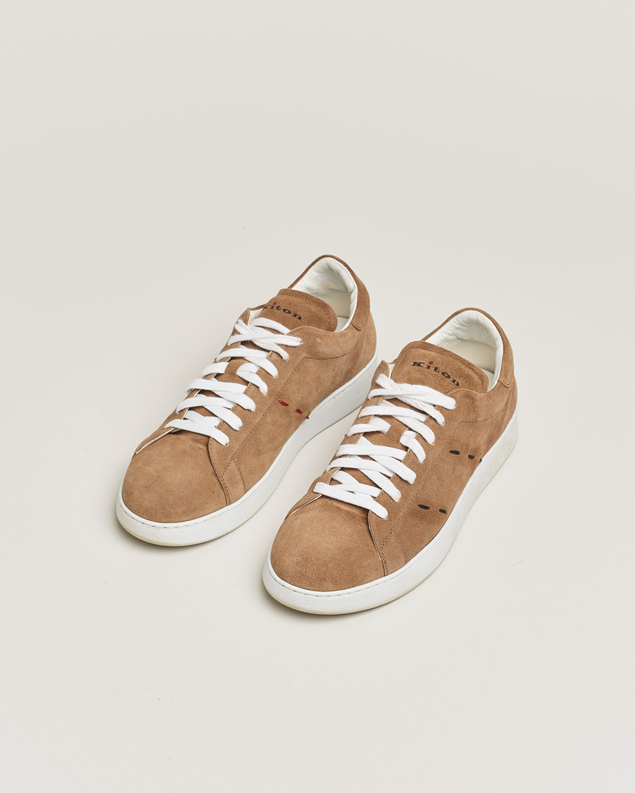 Mies | Kiton Plain Sneakers Dark Brown Suede | Pre-owned | Kiton Plain Sneakers Dark Brown Suede