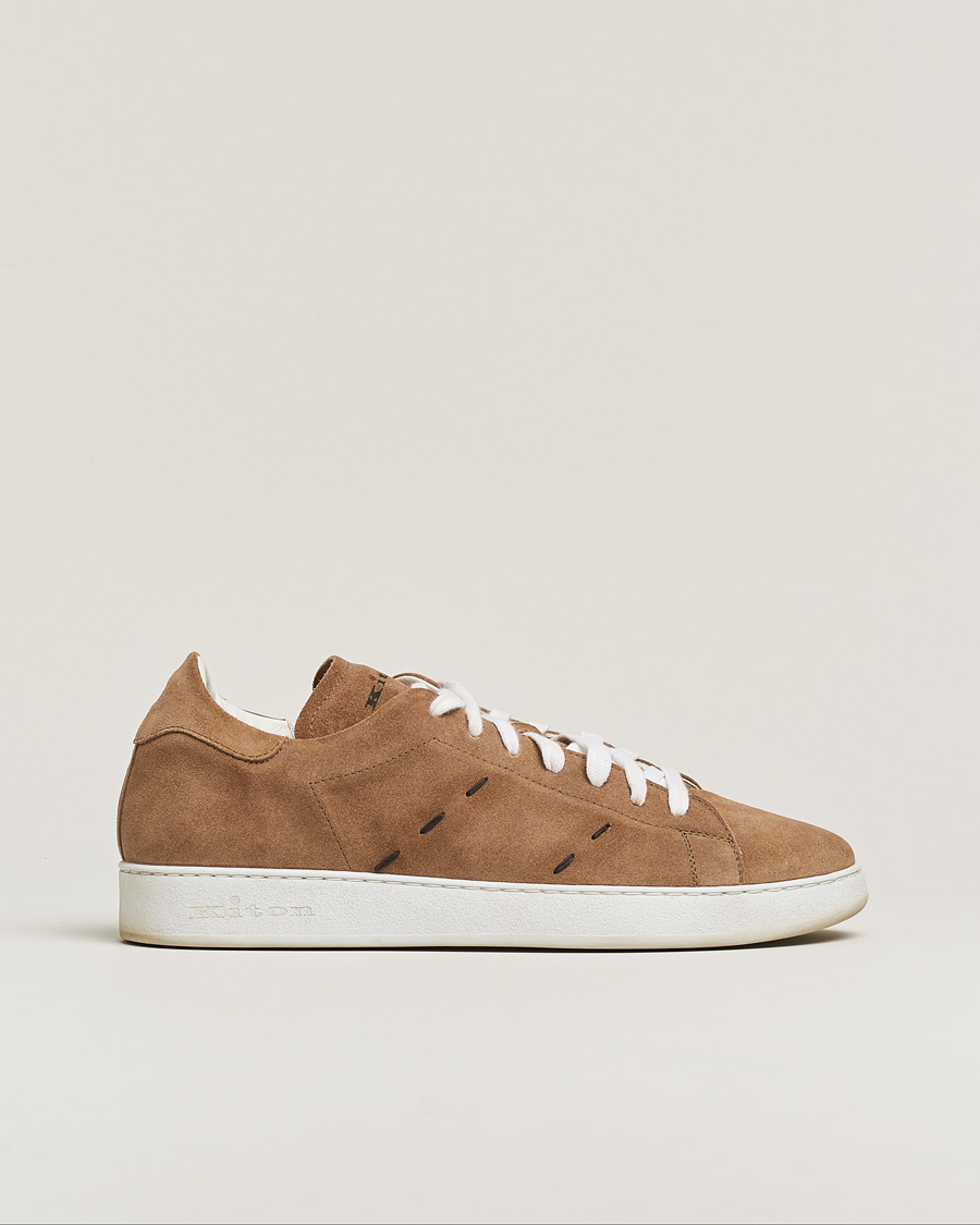 Mies | Kiton Plain Sneakers Dark Brown Suede | Pre-owned | Kiton Plain Sneakers Dark Brown Suede