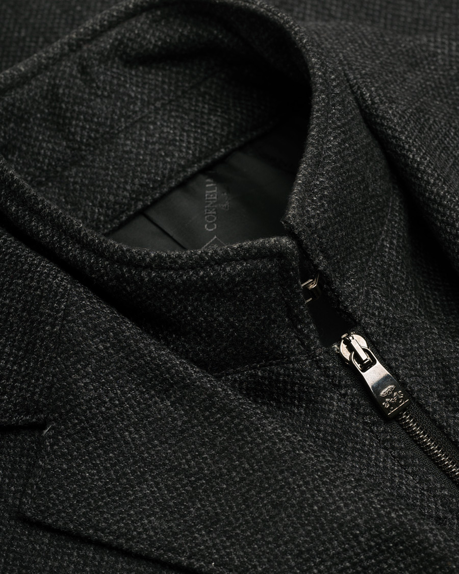 Mies | Pre-owned Takit | Pre-owned | Corneliani ID Flannel Blazer Grey Melange 48