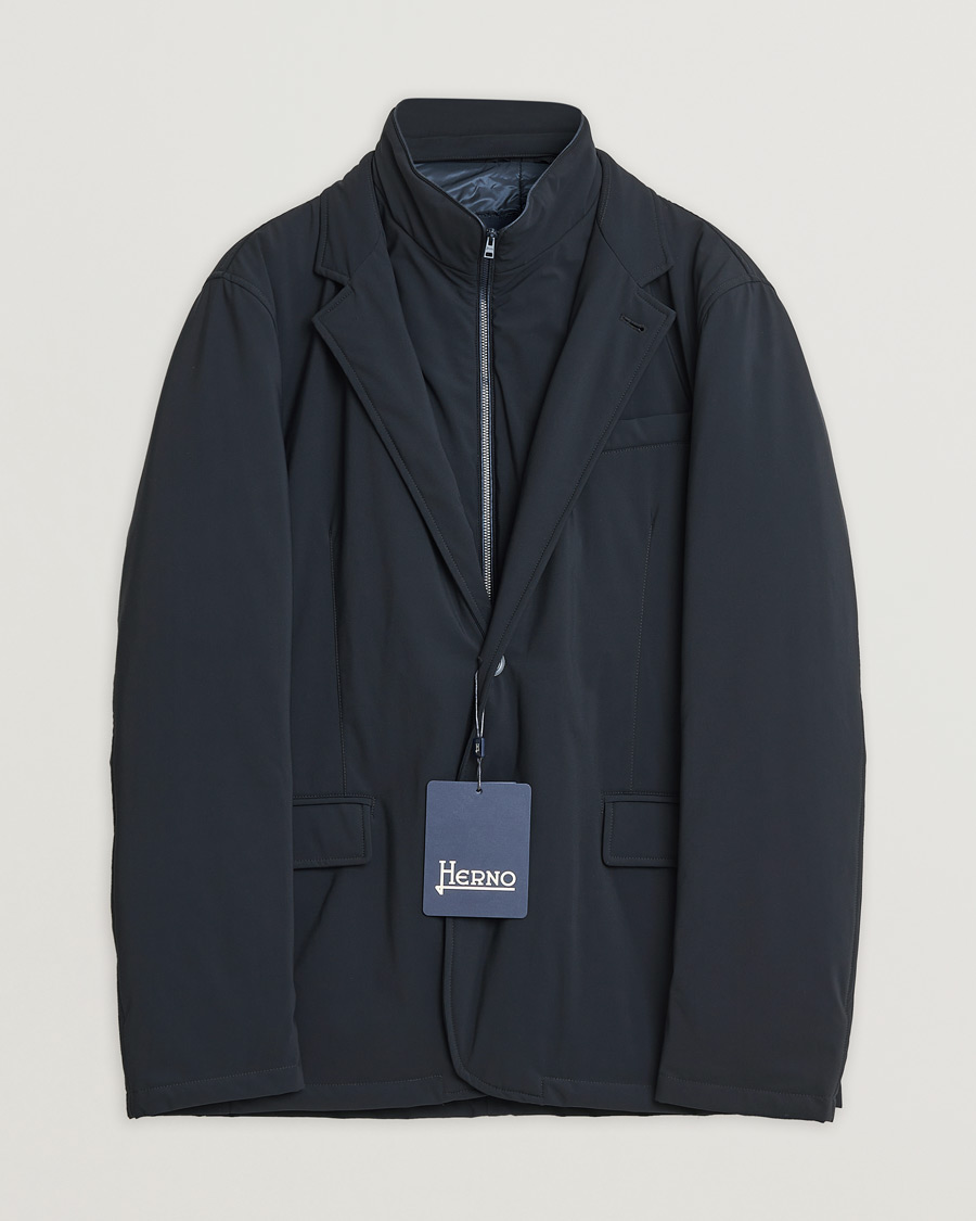 Mies | Takit | Pre-owned | Herno Nylon City Blazer Navy