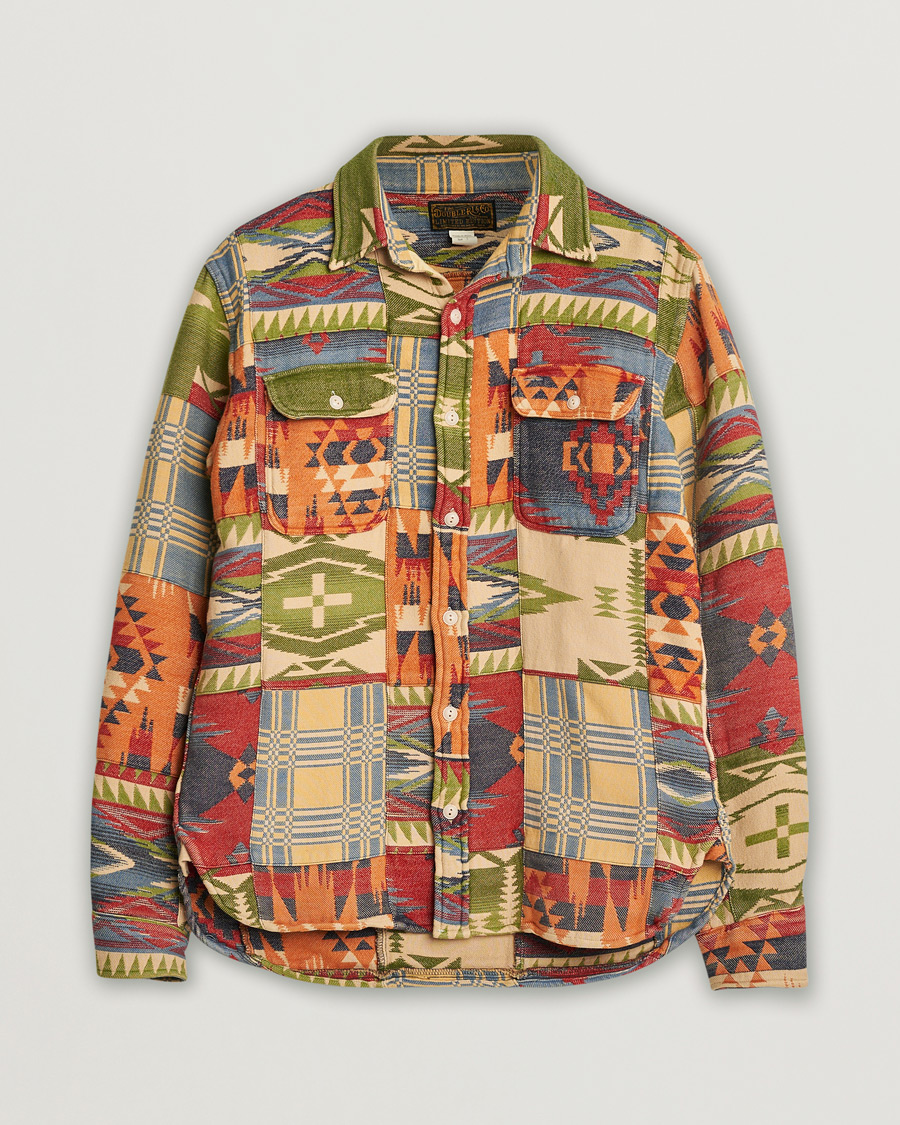 Mies | Kauluspaidat | Pre-owned | RRL Matlock Patchwork Workshirt Red/Multi M