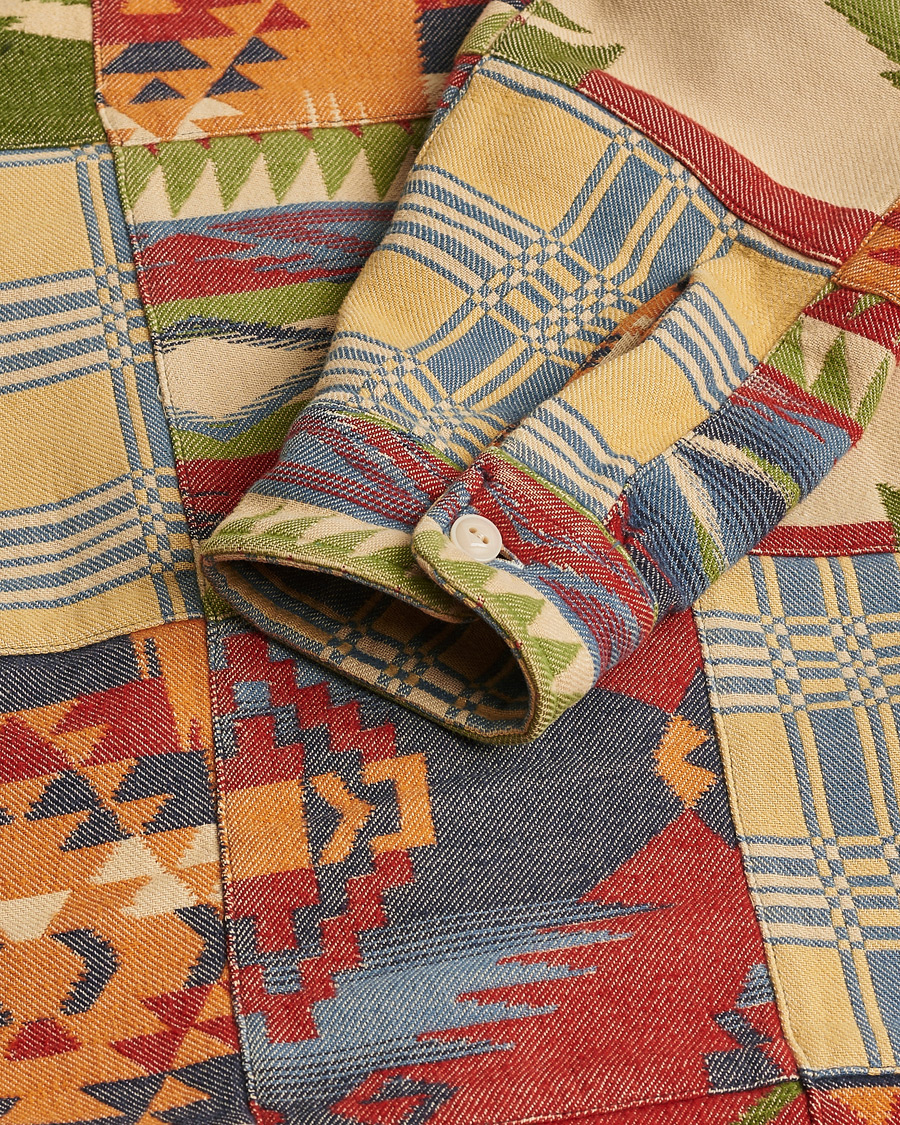 Mies | Kauluspaidat | Pre-owned | RRL Matlock Patchwork Workshirt Red/Multi M