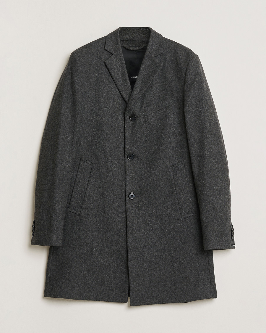Mies | Pre-owned Takit | Pre-owned | J.Lindeberg Wool Coat Grey 50