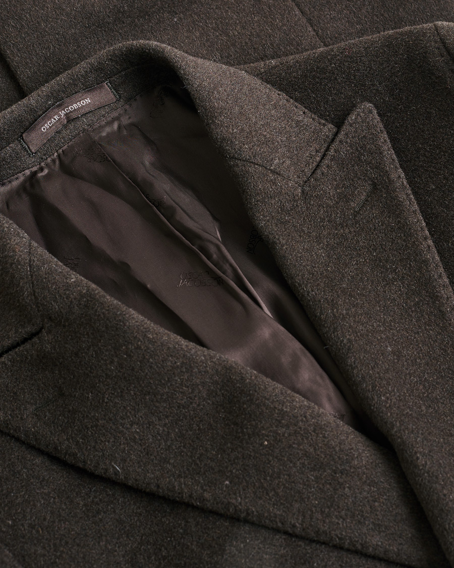 Mies | Pre-owned Takit | Pre-owned | Oscar Jacobson Sebastian Wool/Cashmere Double Breasted Coat Brown 48