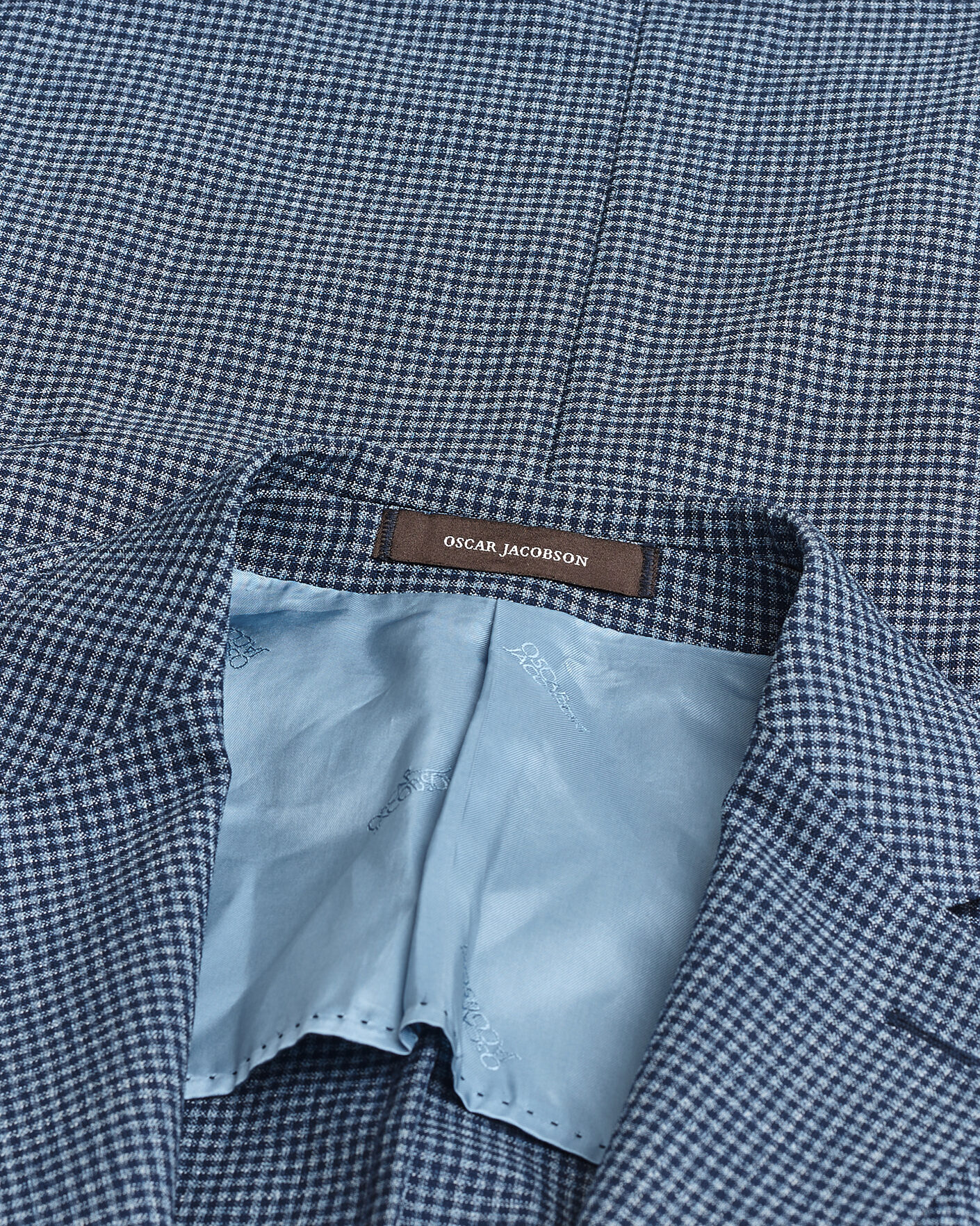 Mies | Pre-owned Pikkutakit | Pre-owned | Oscar Jacobson Evens Checked Blazer Blue 50