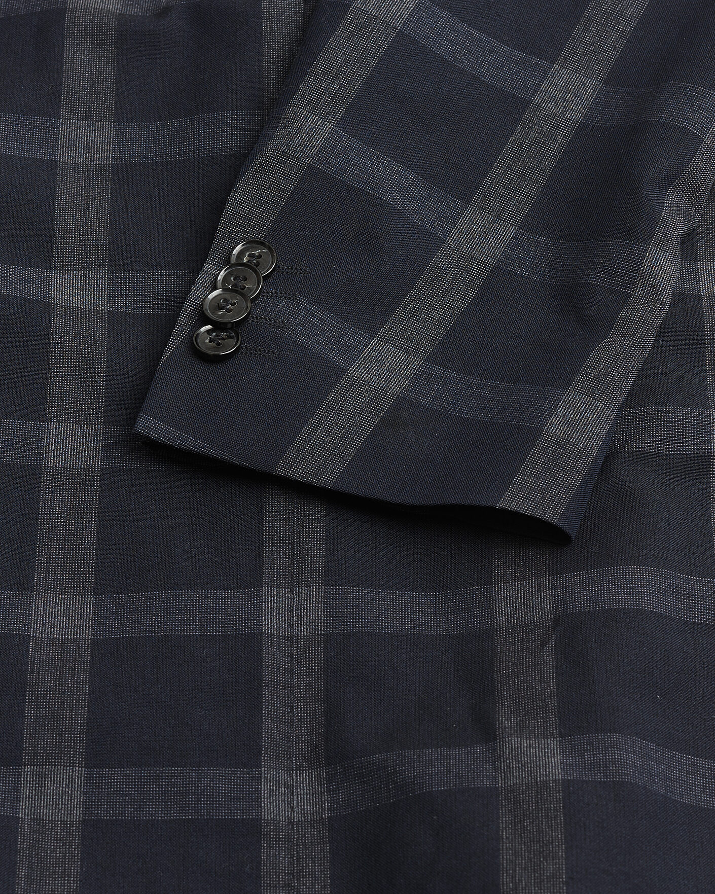 Mies | Pre-owned Pikkutakit | Pre-owned | Oscar Jacobson Epic Checked Wool Blazer Blue 52