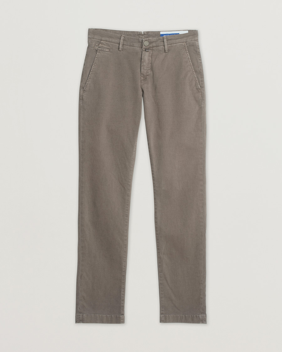 Mies | Housut | Pre-owned | Jacob Cohën Bobby Cotton Chinos Light Brown