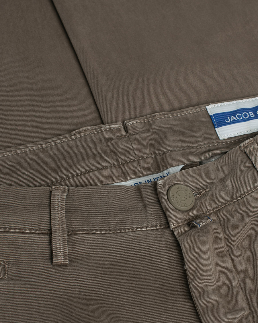 Mies | Housut | Pre-owned | Jacob Cohën Bobby Cotton Chinos Light Brown