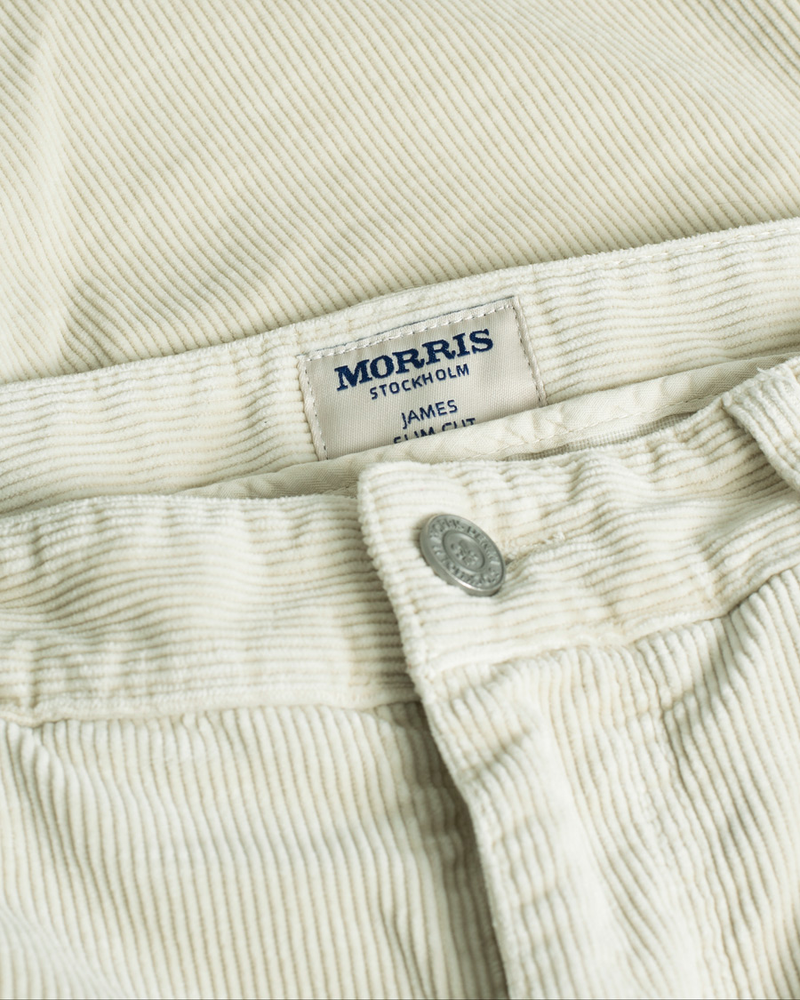 Mies | Morris James Corduroy 5-Pocket Pant Off White | Pre-owned | Morris James Corduroy 5-Pocket Pant Off White