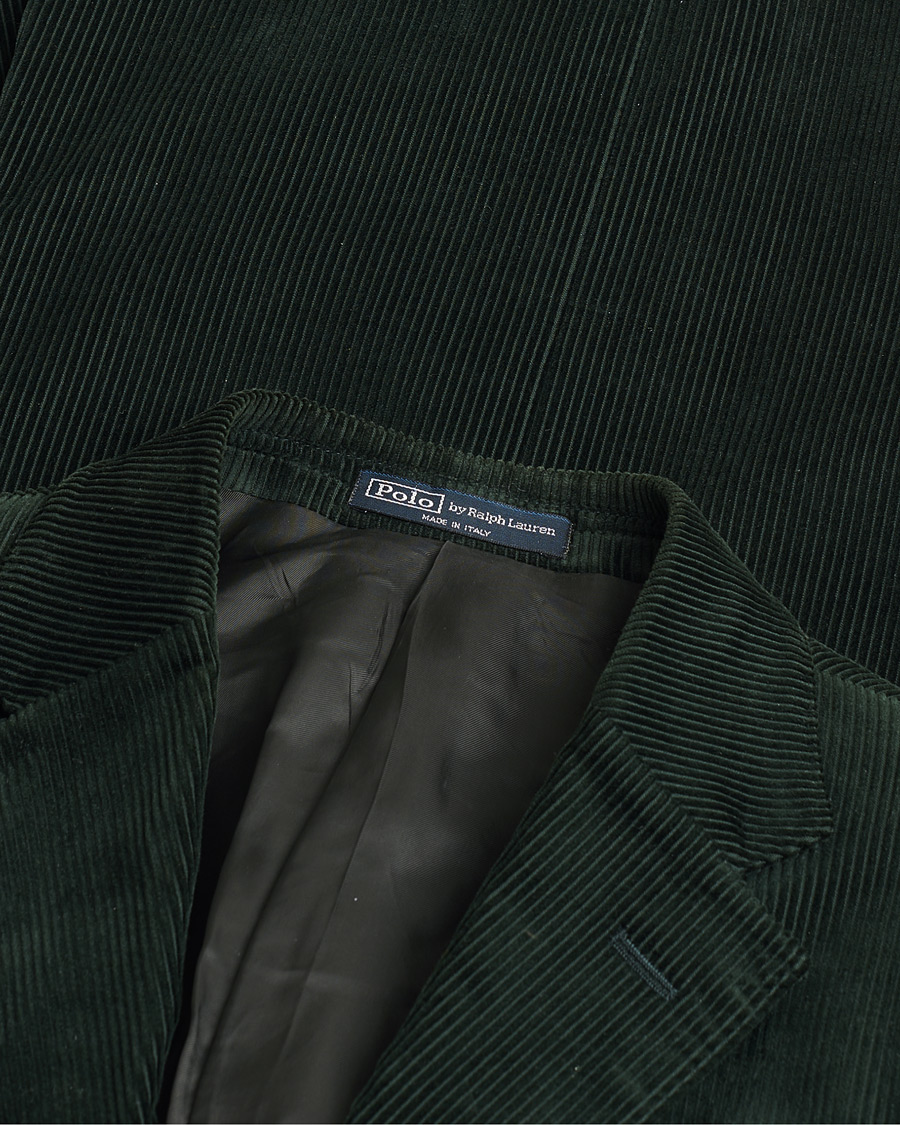 Mies | Pre-owned Pikkutakit | Pre-owned | Polo Ralph Lauren Corduroy Green Blazer 48