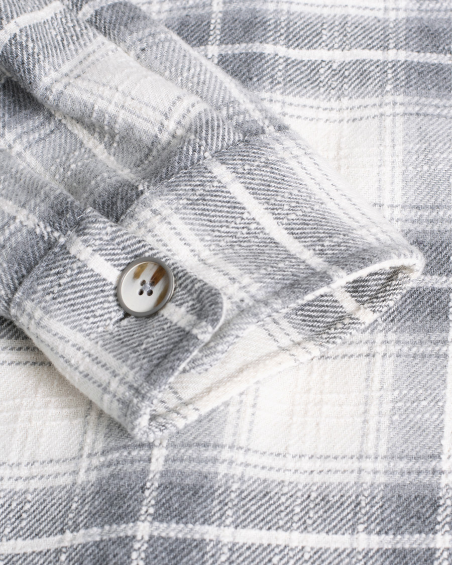 Mies | Takit | Pre-owned | NN07 Soren Checked Shirt Jacket Grey L