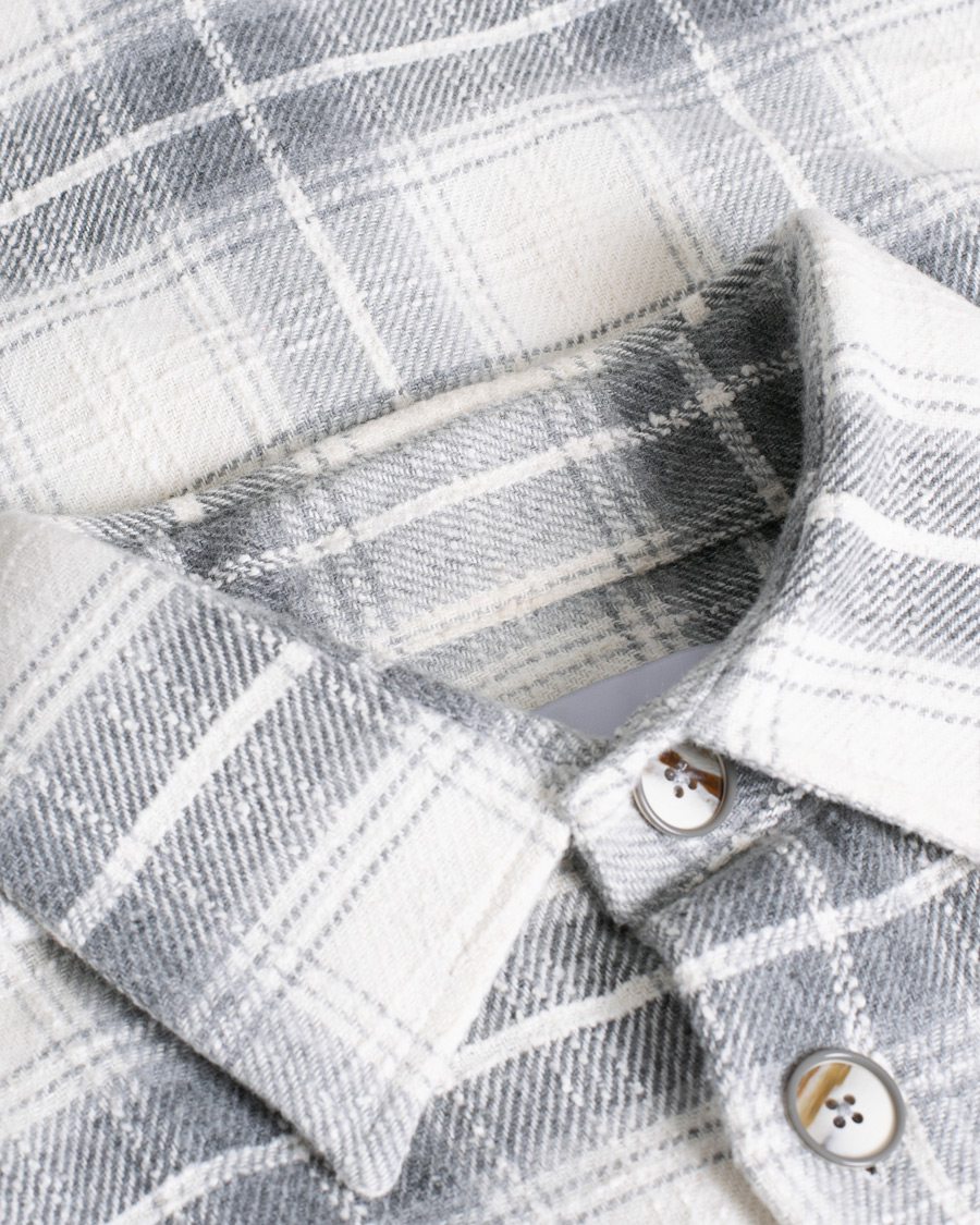 Mies | Takit | Pre-owned | NN07 Soren Checked Shirt Jacket Grey L