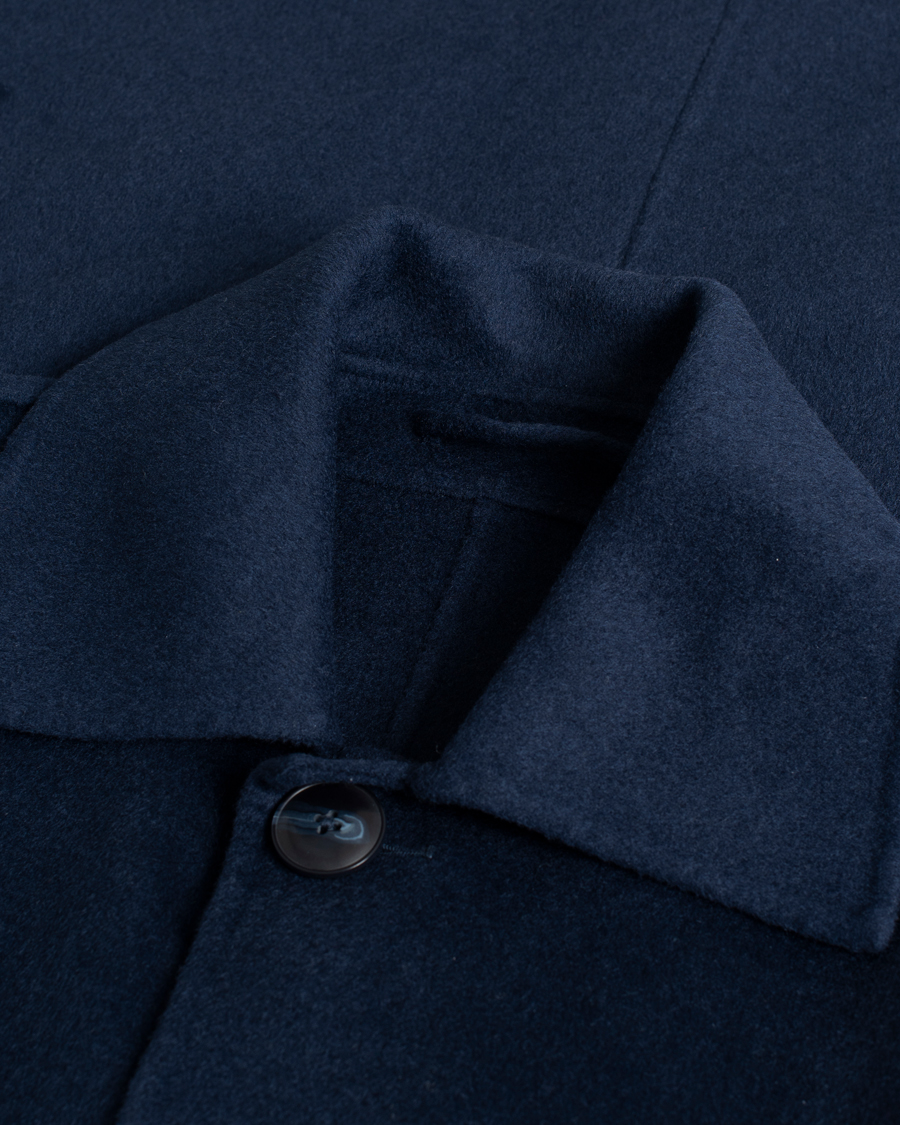Mies | Takit | Pre-owned | NN07 Franco Wool Coat Navy Blue