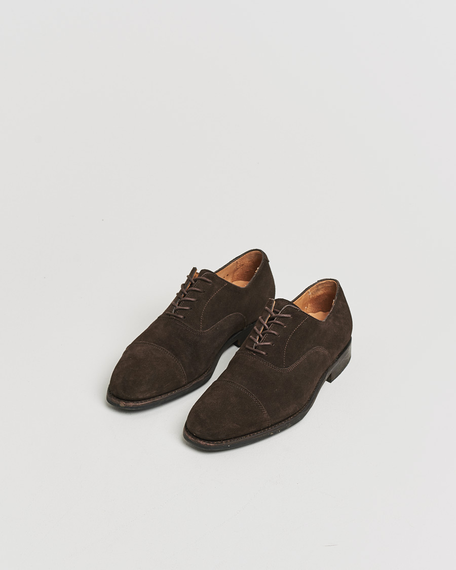 Mies | Pre-owned Pohjattavat kengät | Pre-owned | Myrqvist Äppelviken Oxford Dark Brown Suede UK6 - EU40