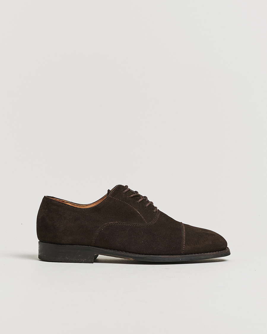 Mies | Pre-owned Pohjattavat kengät | Pre-owned | Myrqvist Äppelviken Oxford Dark Brown Suede UK6 - EU40