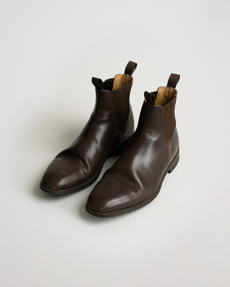 Mies | Myrqvist Granhult Chelsea Boot Dark Brown Calf UK9,5 - EU43 | Pre-owned | Myrqvist Granhult Chelsea Boot Dark Brown Calf UK9,5 - EU43