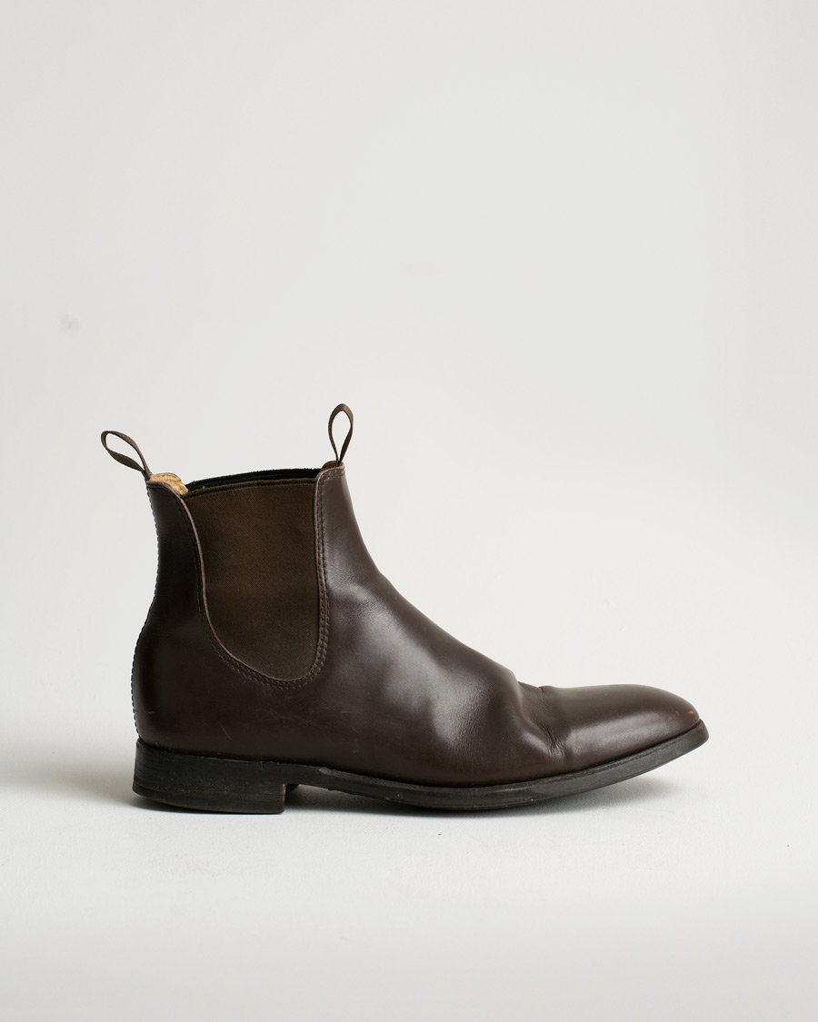 Mies | Myrqvist Granhult Chelsea Boot Dark Brown Calf UK9,5 - EU43 | Pre-owned | Myrqvist Granhult Chelsea Boot Dark Brown Calf UK9,5 - EU43