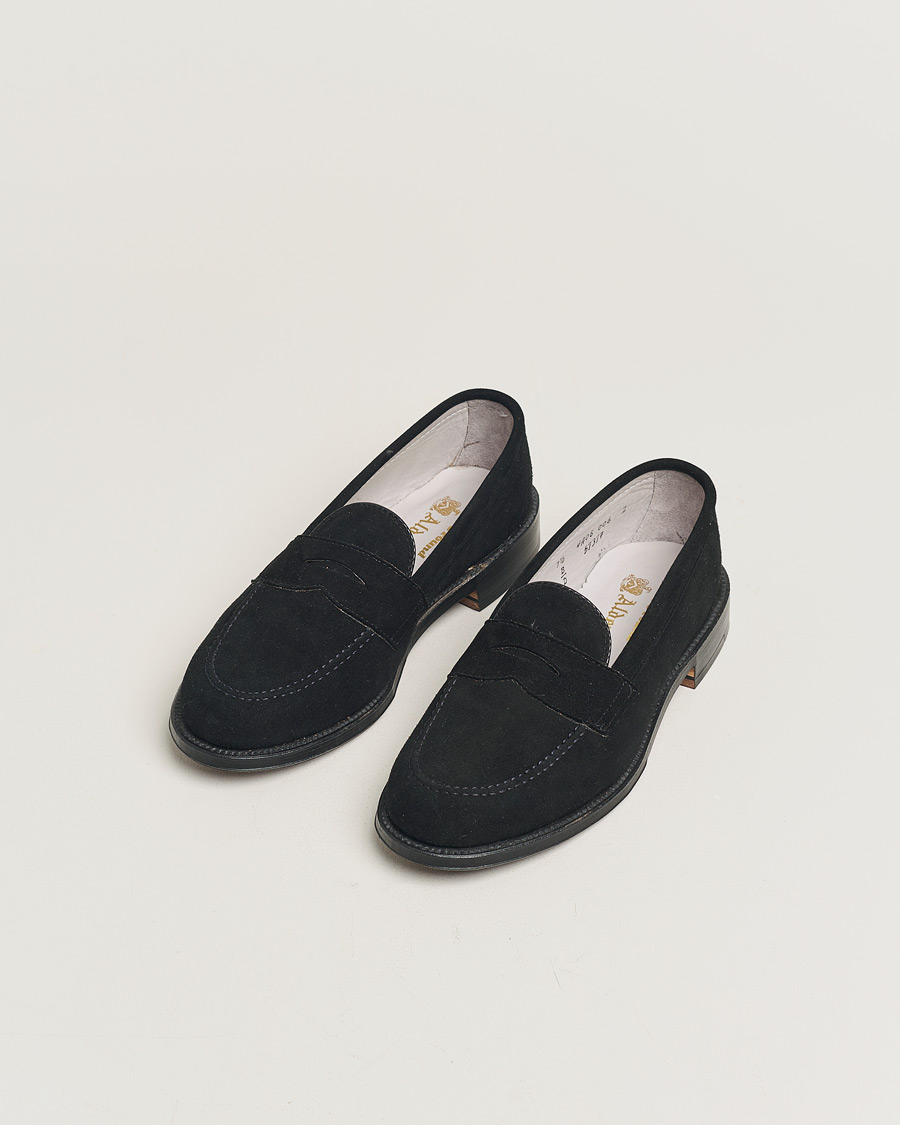 Mies | Alden 5737F Penny Loafer Black Suede US7,5 - EU41 | Pre-owned | Alden 5737F Penny Loafer Black Suede US7,5 - EU41