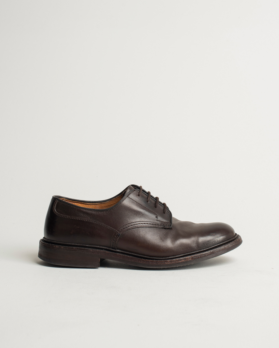 Mies | Tricker's Woodstock Derby Shoes Brown Leather UK10,5 - EU45 | Pre-owned | Tricker's Woodstock Derby Shoes Brown Leather UK10,5 - EU45
