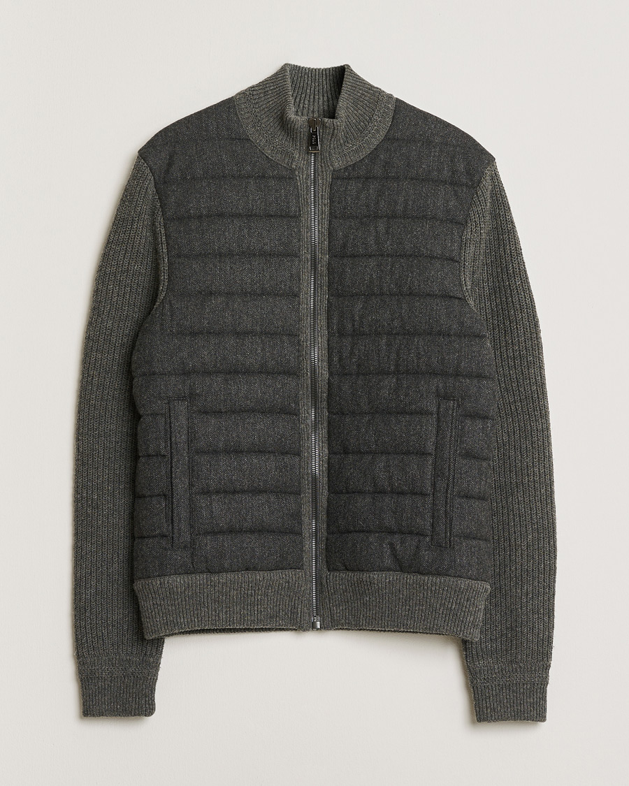 Mies | Pre-owned Takit | Pre-owned | Polo Ralph Lauren Cashmere Blend Hybrid Full-Zip Dark Grey M