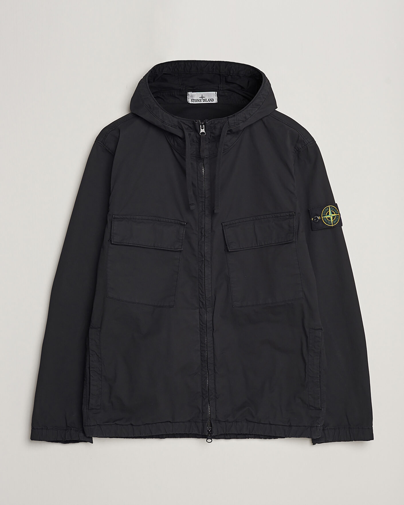 Mies | Pre-owned Takit | Pre-owned | Stone Island Supima Cotton Hooded Jacket Black XL