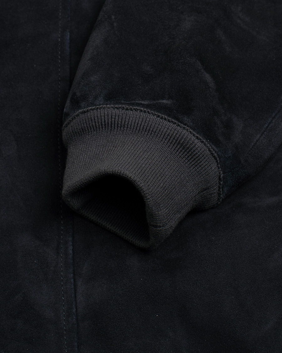Mies | Takit | Pre-owned | Valstar Zip Suede Jacket Navy