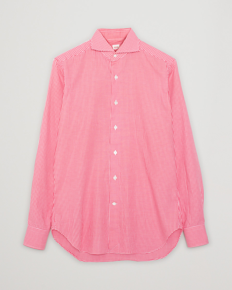 Mies | Kauluspaidat | Pre-owned | Alessandro Gherardi Slim Checked Dress Shirt Red 39 - M