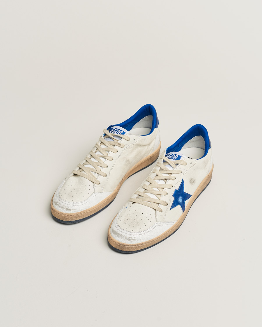 Mies | Golden Goose Ball Star Sneakers White/Blue | Pre-owned | Golden Goose Ball Star Sneakers White/Blue